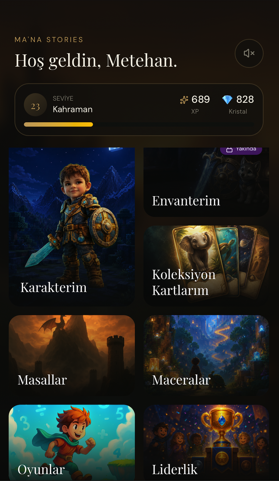 MA’NA Stories application home screen preview
